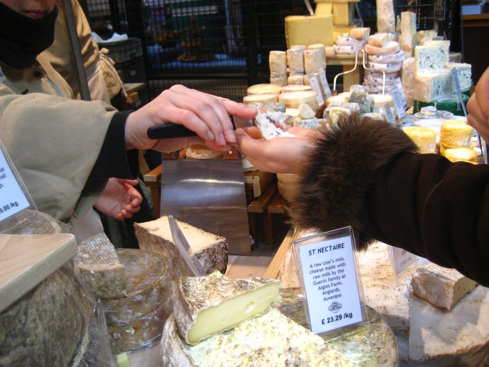 cheese sampling